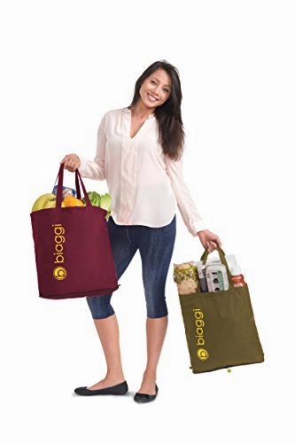 Biaggi Luggage Paksak Packable Shopper As As Seen on Shark Tank Red 16-Inch