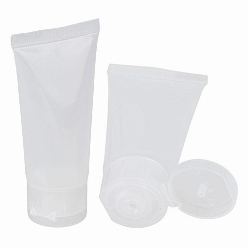 BQLZR 20ml Transparent Mini Soft Empty Cosmetic Travel Plastic Packing Bottle Container Pack of 10
