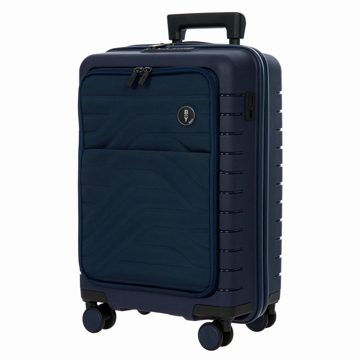 Bric's B Y Ulisse Expandable Spinner with Pocket - 21" Ocean Blue