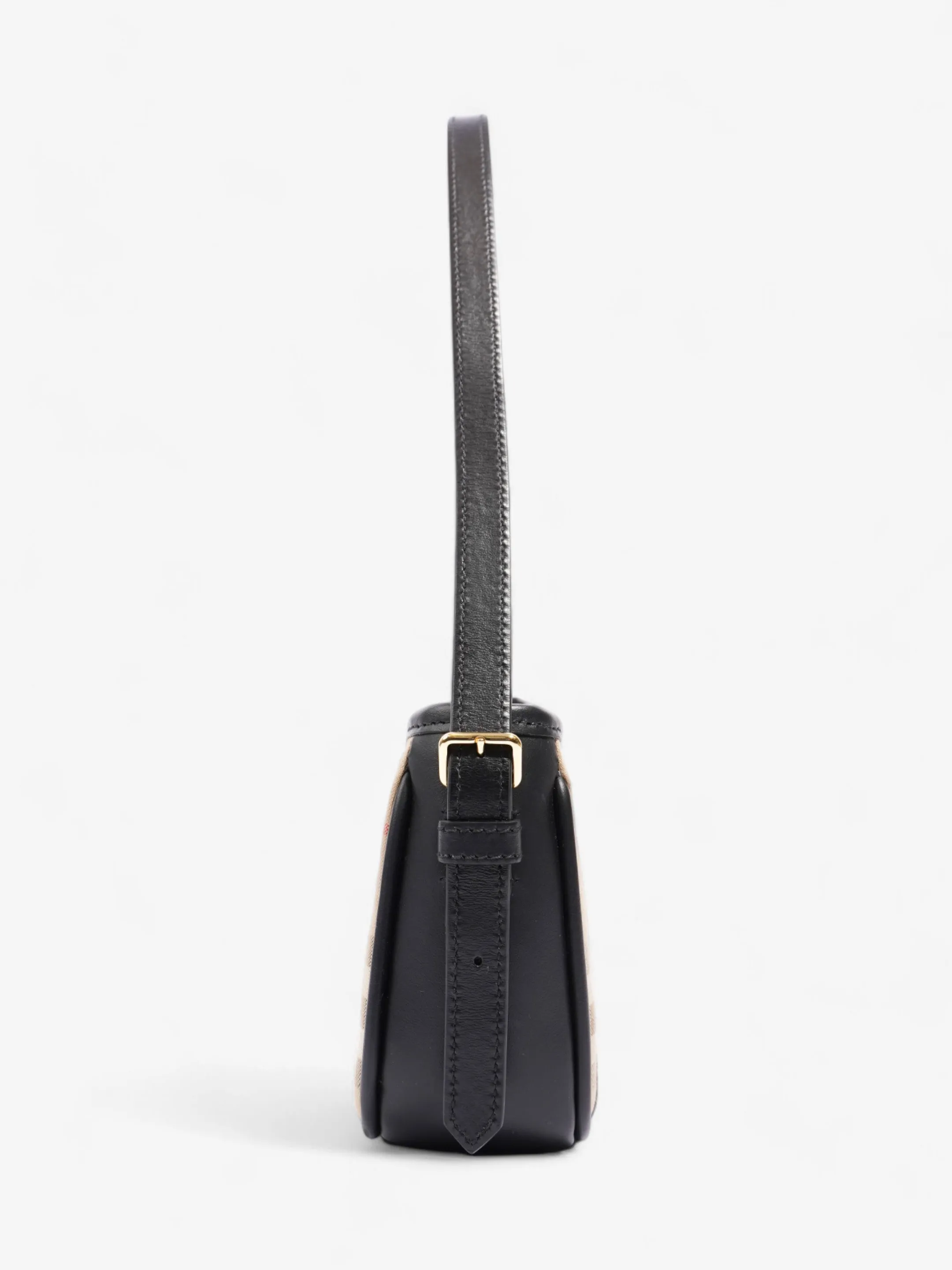 Burberry Shoulder Bag Check Coated Canvas