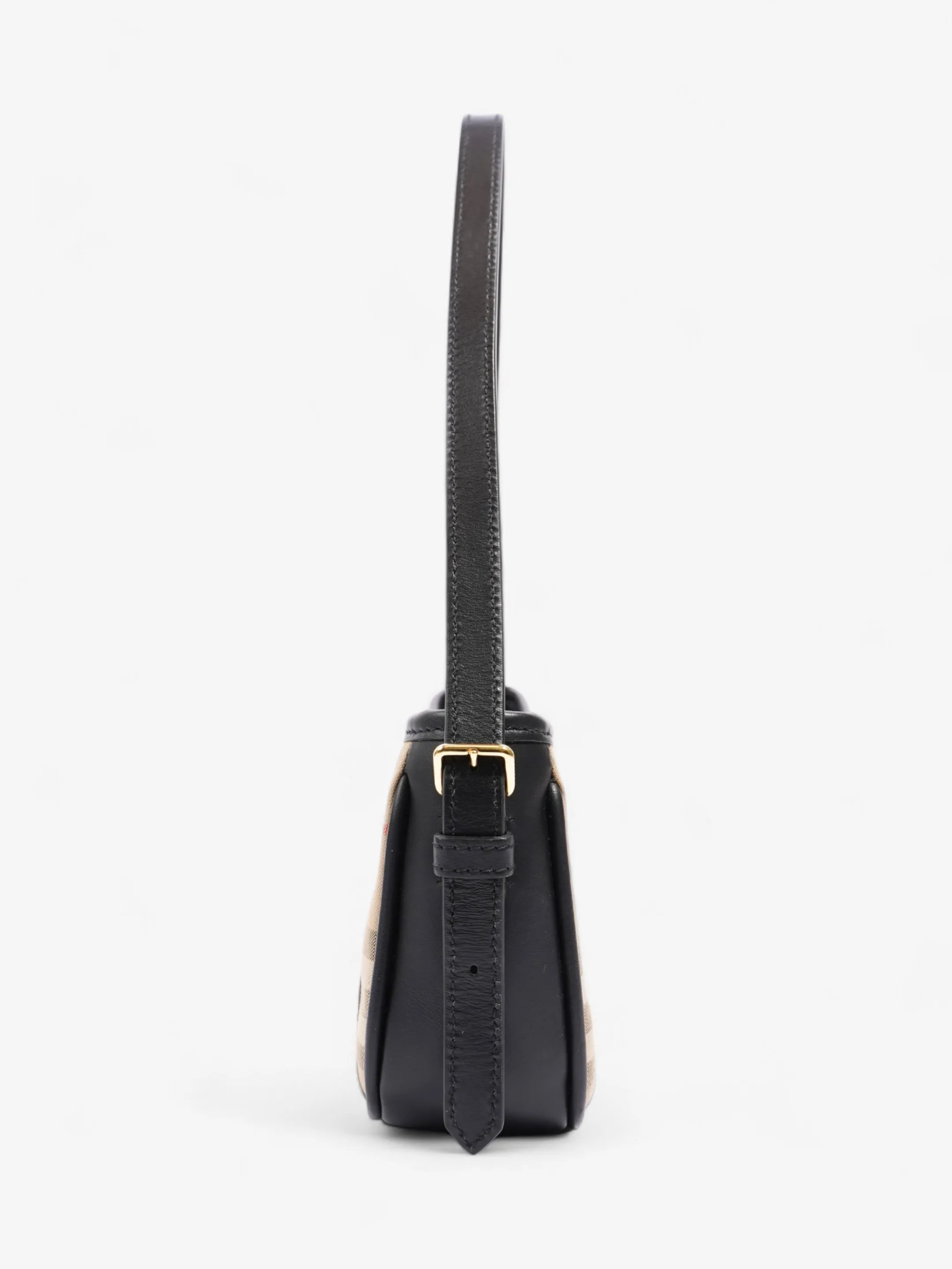 Burberry Shoulder Bag Check Coated Canvas