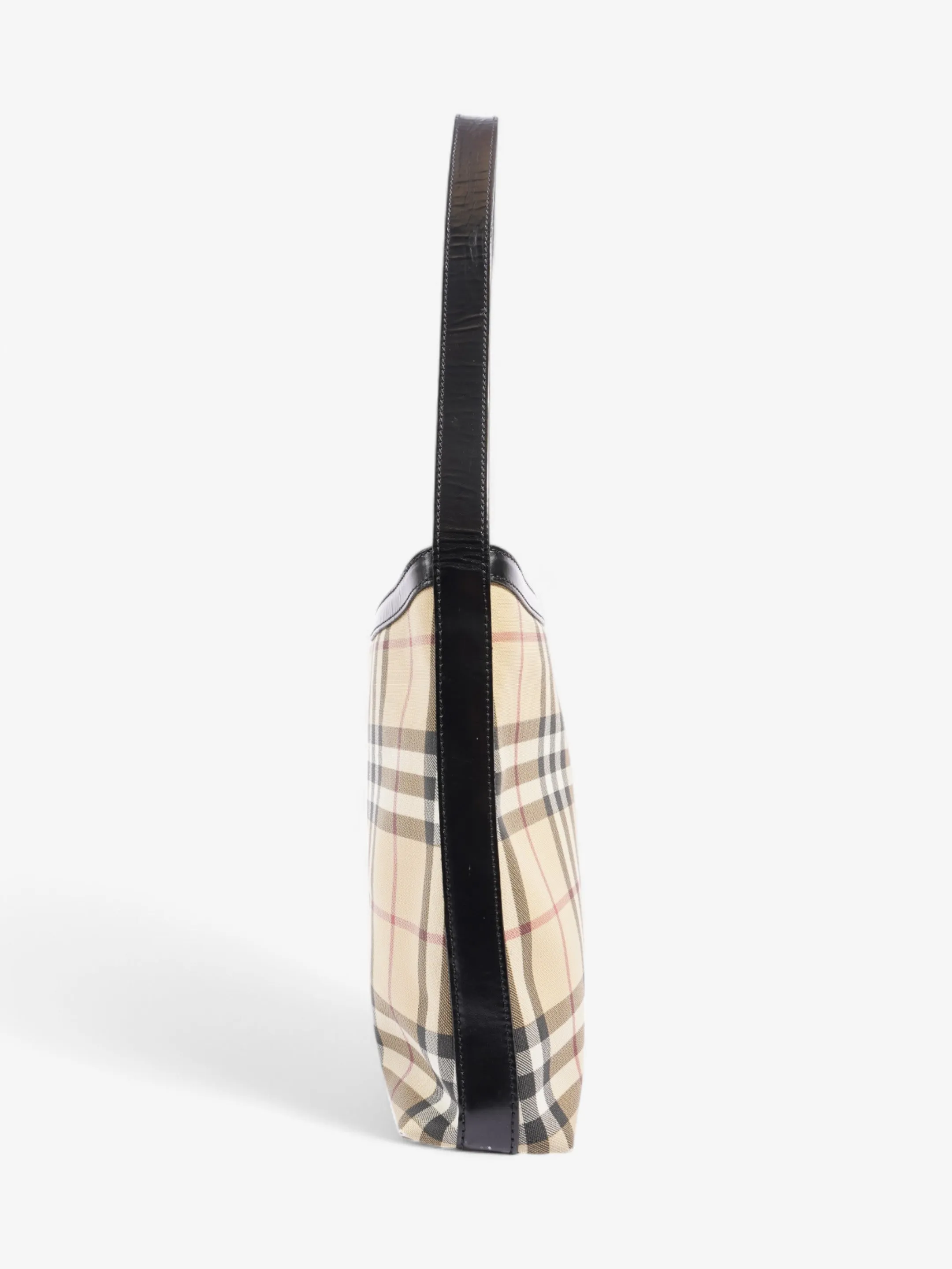 Burberry Shoulder Bag Check Coated Canvas