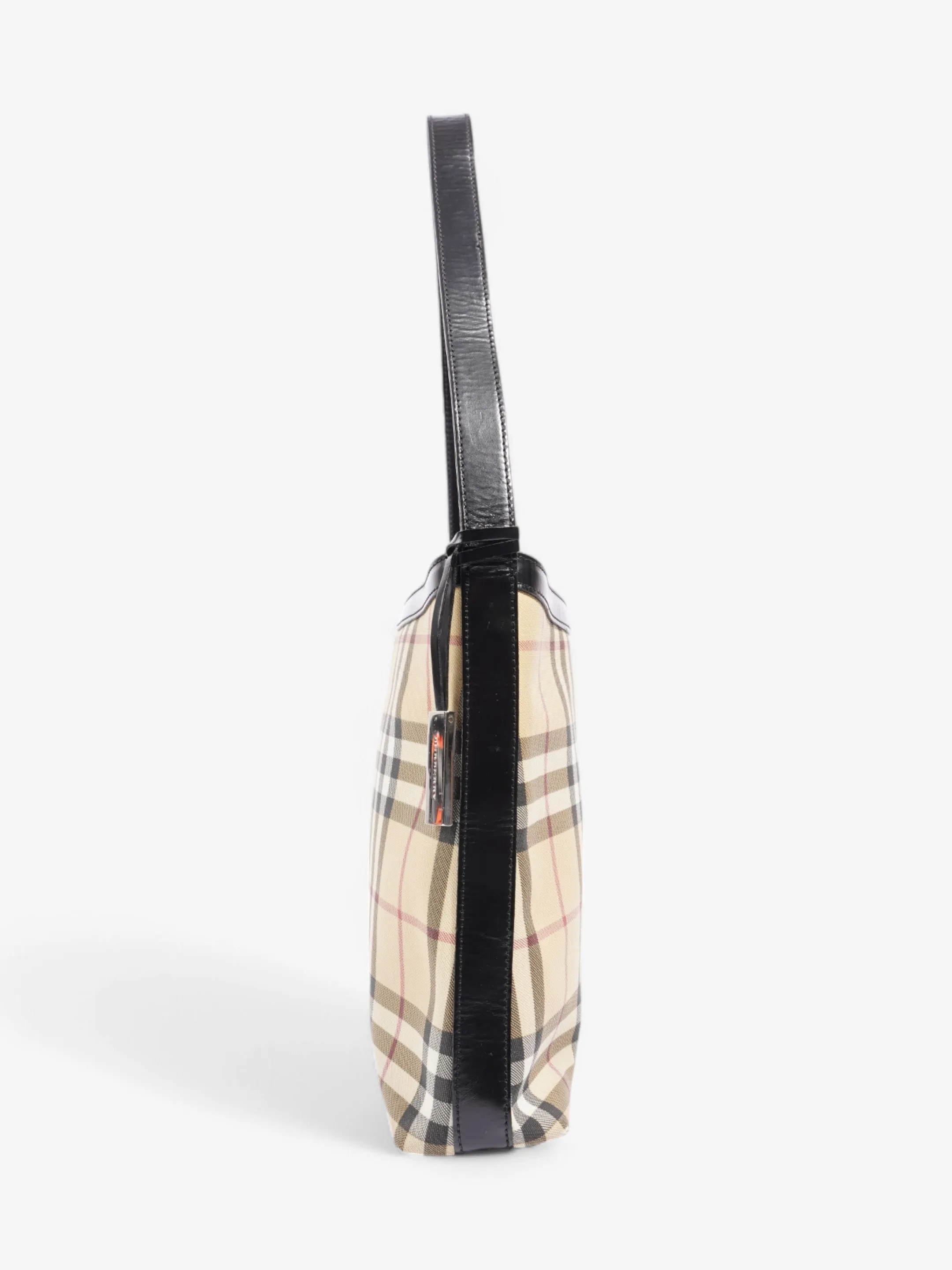 Burberry Shoulder Bag Check Coated Canvas
