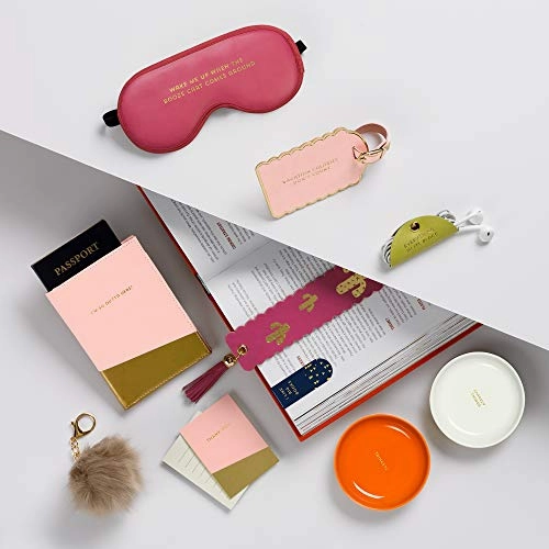 C.R. Gibson Women's 'Vacation Calories Don't Count' Blush Pink Luggage Tag