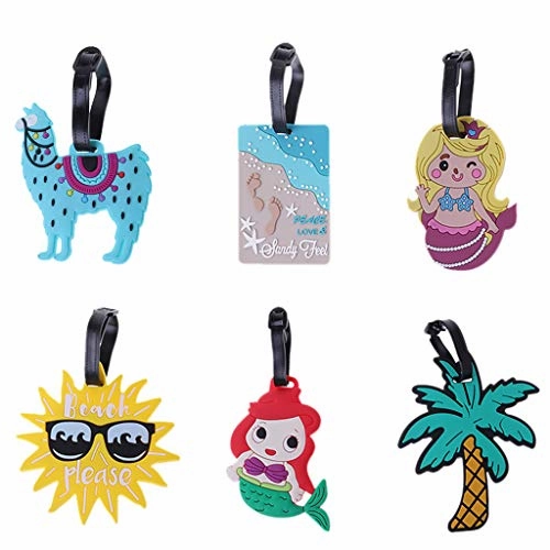 Carise Cartoon Luggage Tag Creative Suitcase ID Address Holder Baggage Boarding Tags
