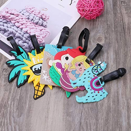 Carise Cartoon Luggage Tag Creative Suitcase ID Address Holder Baggage Boarding Tags
