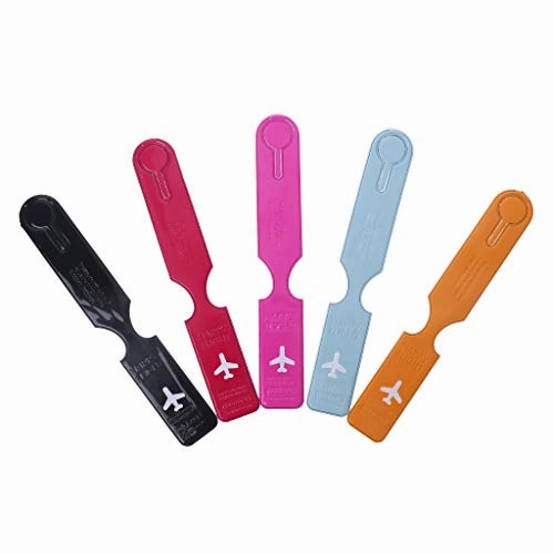 Carise PVC Travel Luggage Label Straps Suitcase ID Name Address Identify Tags Luggage Tags