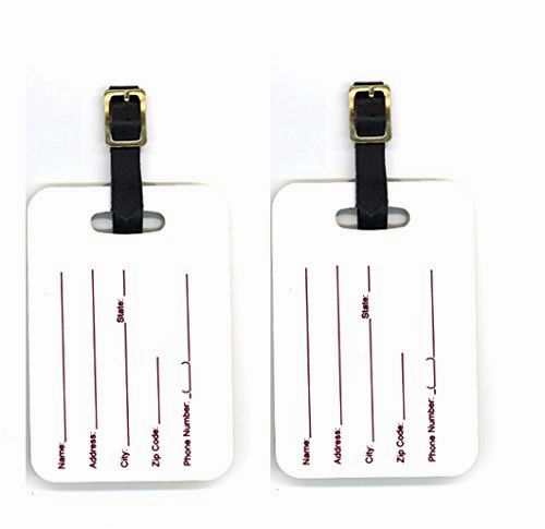 Caroline's Treasures SS8392BT Starry Night Golden Retriever Luggage Tags Pair of 2, Large,