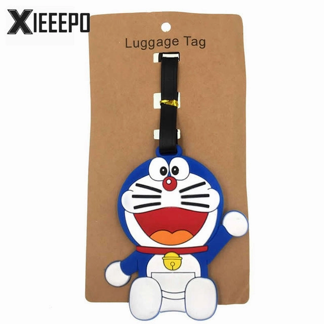 Cartoon Animal Owl Luggage Tag Travel Accessories Silica Gel Suitcase ID Address Holder Baggage