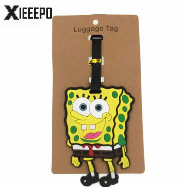 Cartoon Cream Cake Luggage Tag Travel Accessories Silica Gel Suitcase ID Address Holder Baggage