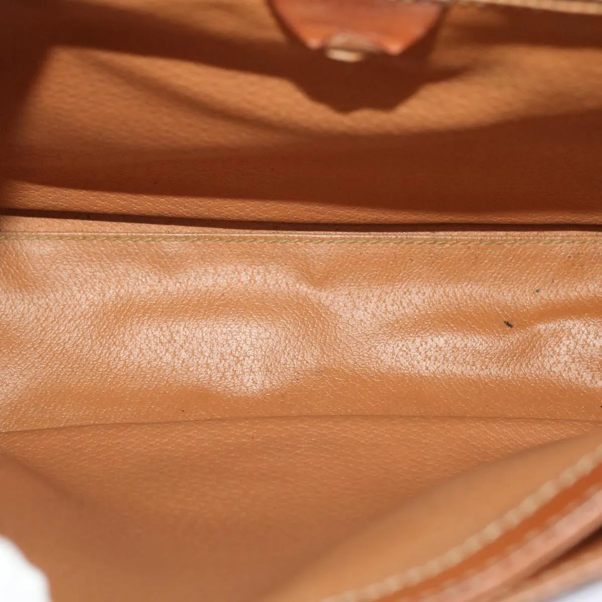 Celine Macadam Canvas Shoulder Bag PVC Leather Brown  49113