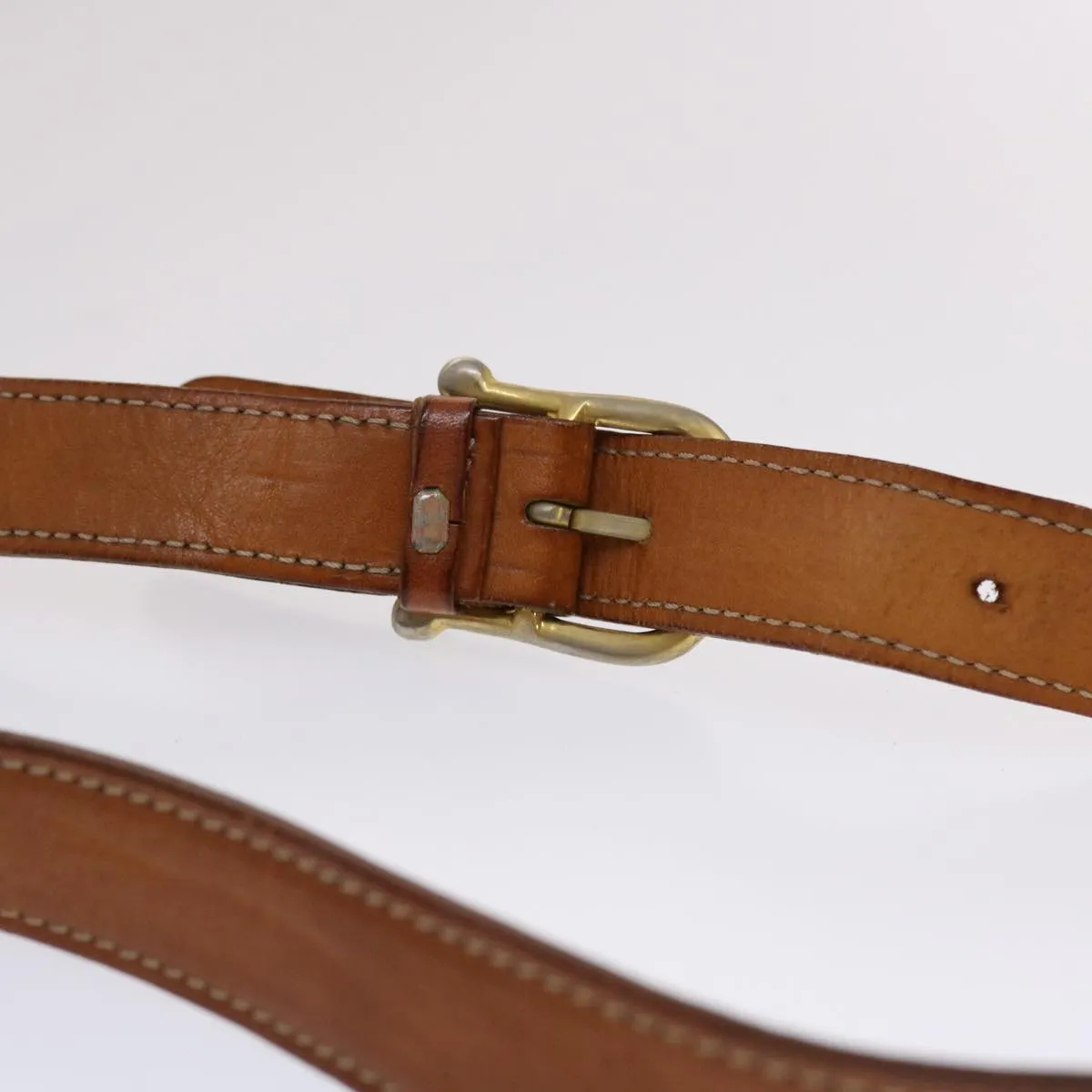 Celine Macadam Canvas Shoulder Bag PVC Leather Brown  49113