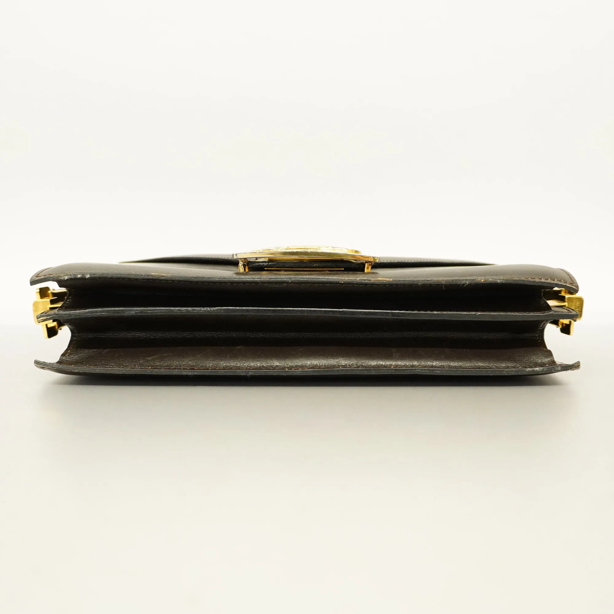 Celine  Shoulder Bag Carriage Metal Fittings Women's Leather Shoulder Bag