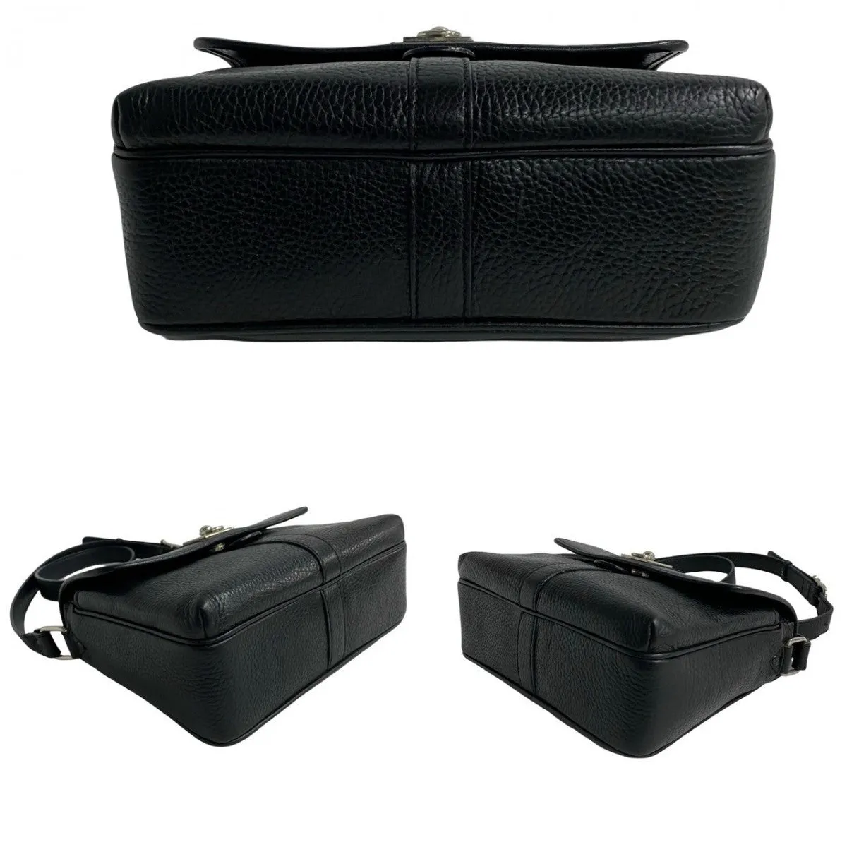 CELINE Shoulder Bag leather black