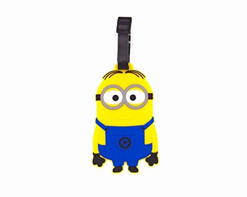 Celldesigns Set Of 3 Minions Luggage Tag Suitcase Id Tag With Adjustable Strap (Minions In Jeans)
