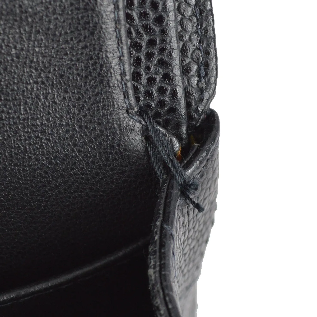 Chanel 2003-2004 Black Caviar Small Classic Double Flap Shoulder Bag