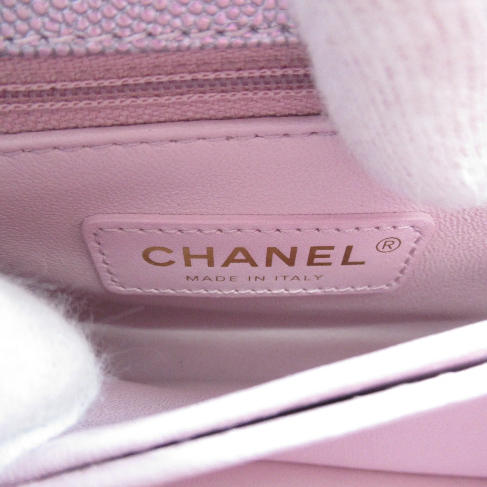 CHANEL 2wayShoulder Bag Pink Caviar Skin [Grained Calf] AS2215