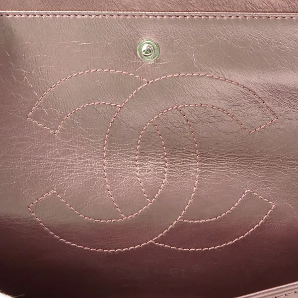 Chanel Around 2008 Made 2.55 Chain Shoulder Bag 23Cm Metallic Mauve Pink