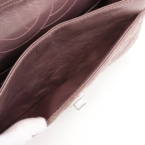 Chanel Around 2008 Made 2.55 Chain Shoulder Bag 23Cm Metallic Mauve Pink