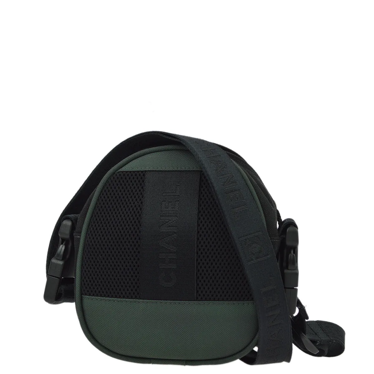 Chanel Black Green Sport Line Bum Shoulder Bag