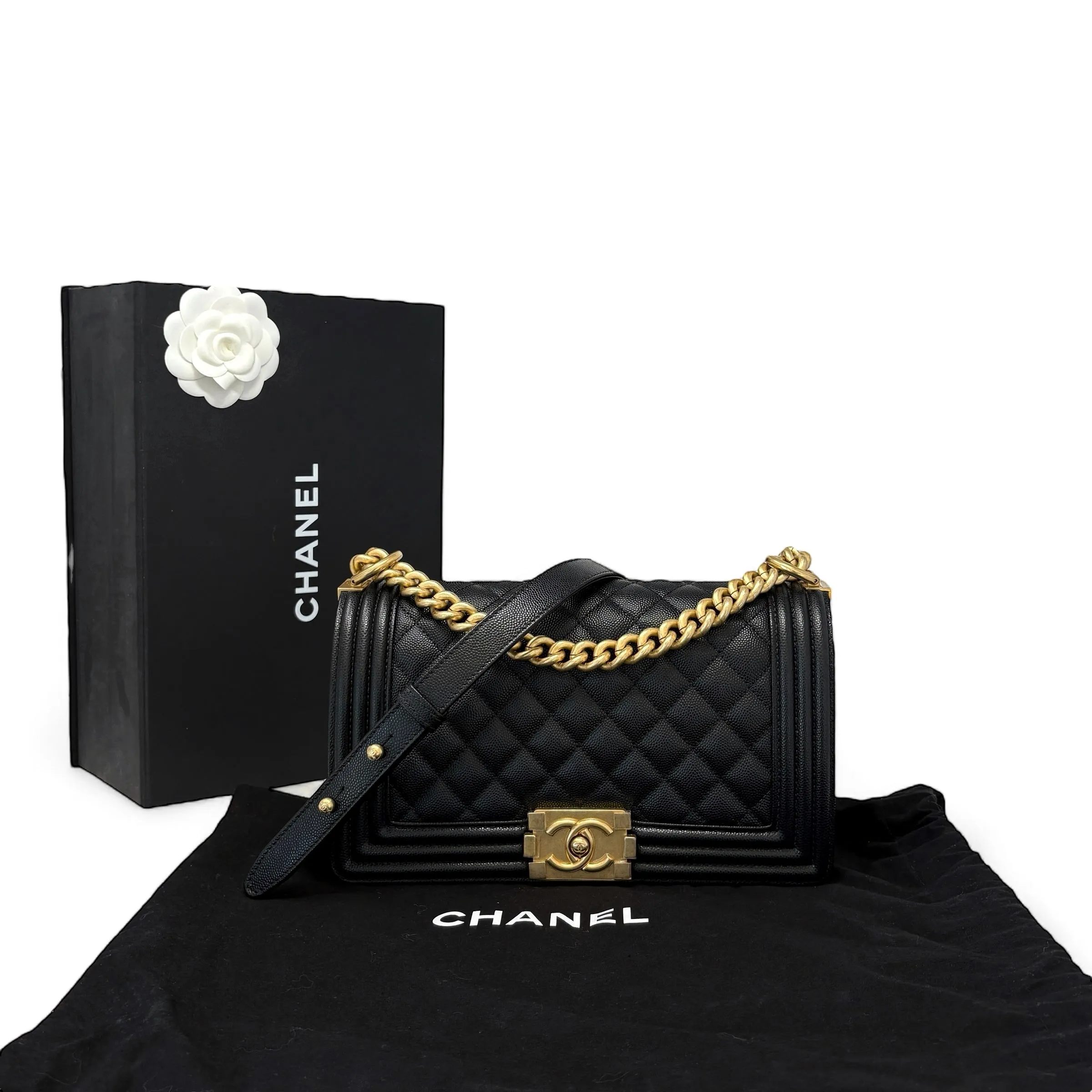 Chanel Black Medium Boy Bag