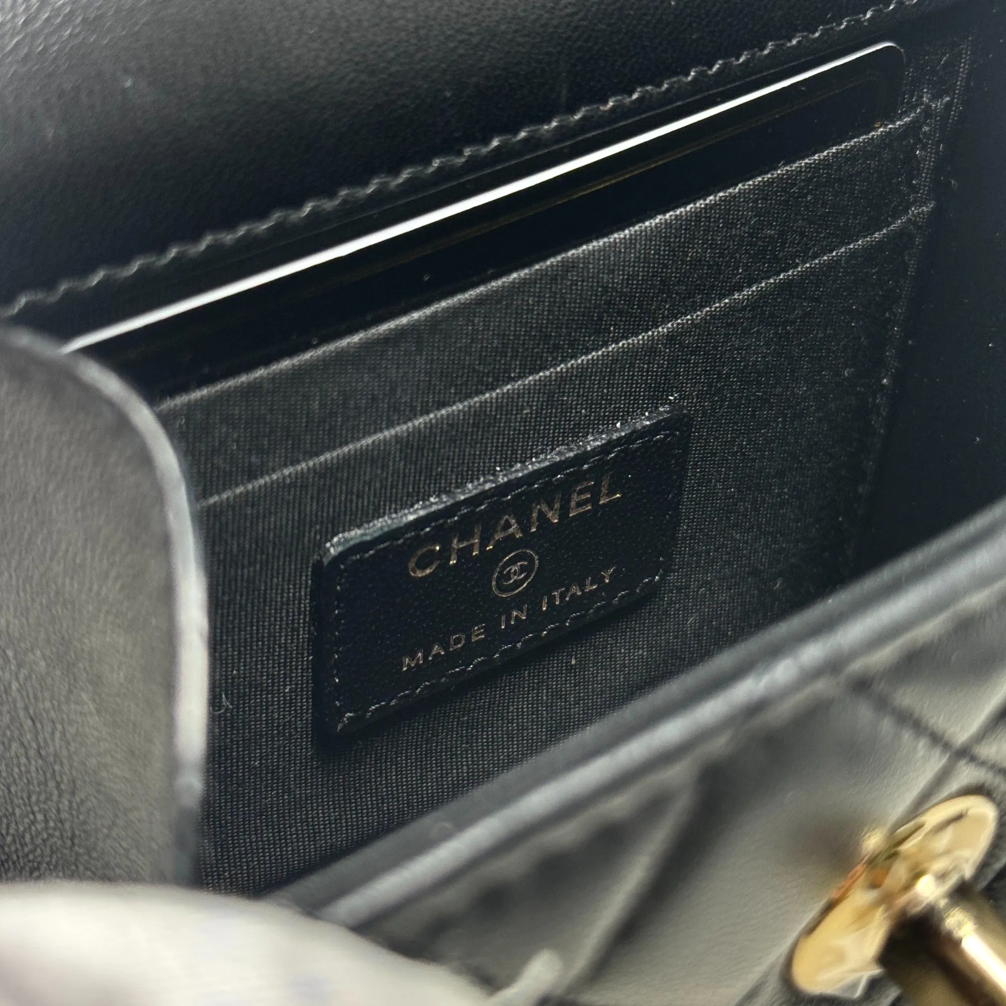 Chanel Black Micro Trendy CC Flap