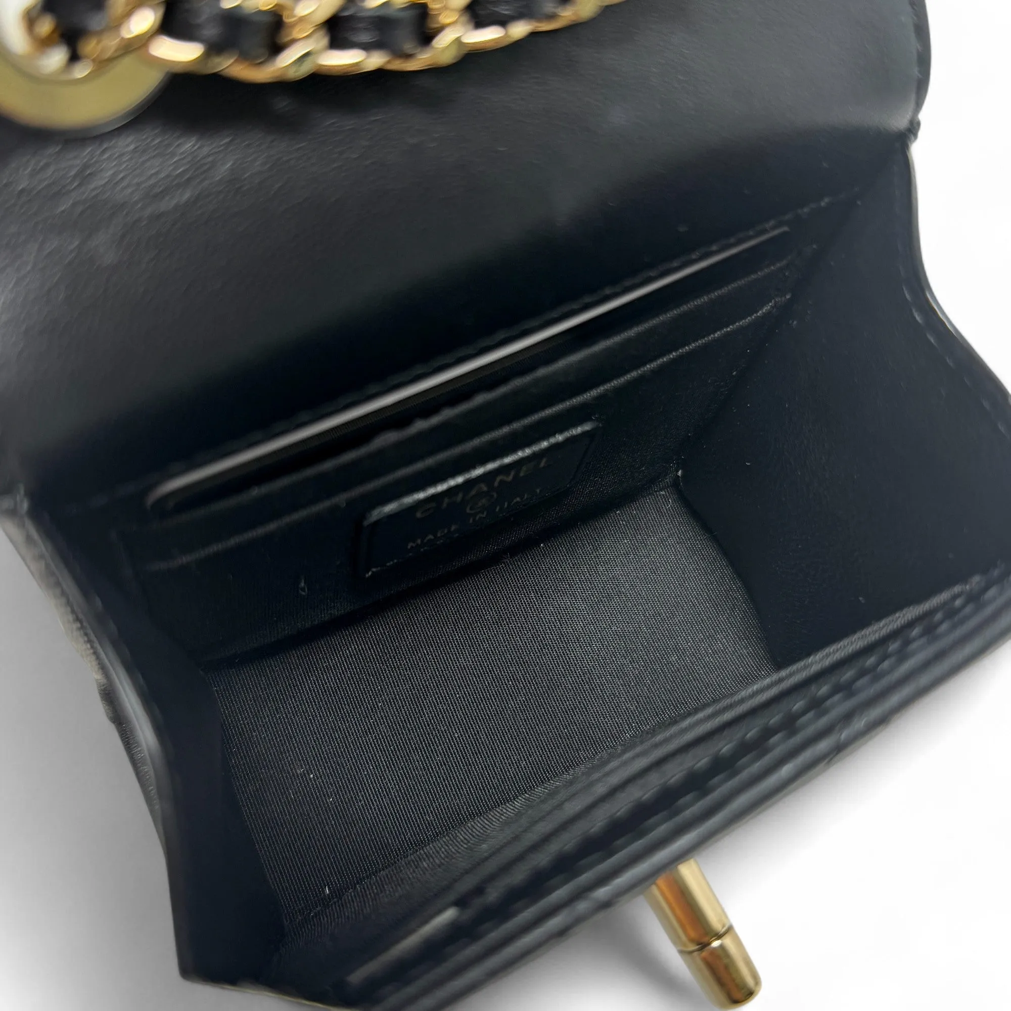 Chanel Black Micro Trendy CC Flap