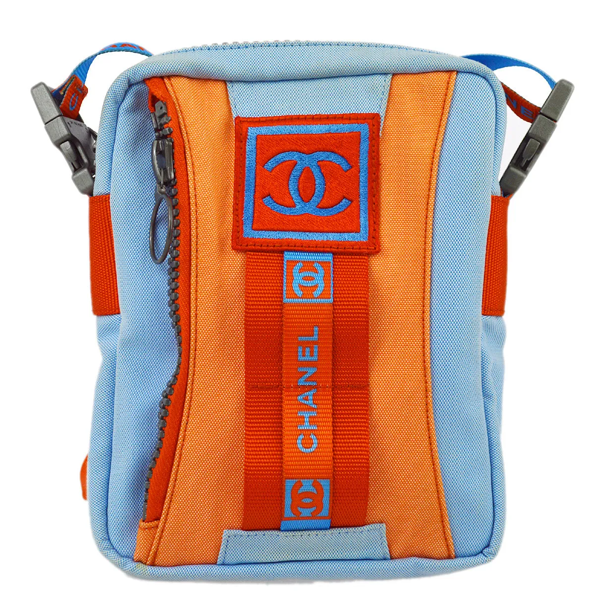 Chanel Blue Red Sport Line Shoulder Bag