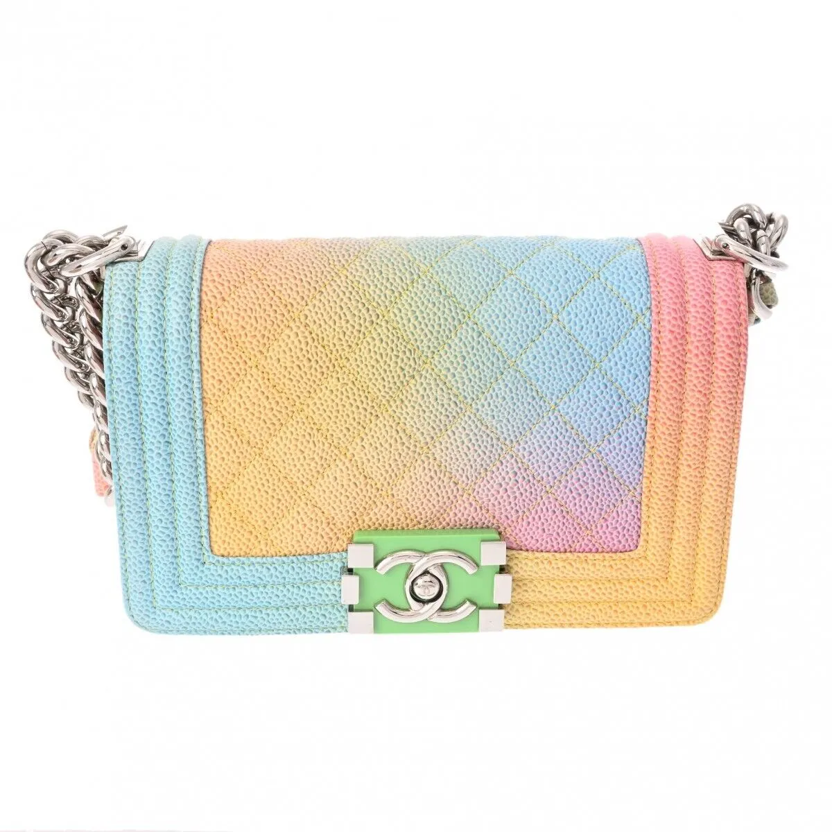 Chanel Boy Chainshoulder 7.9' Rainbow