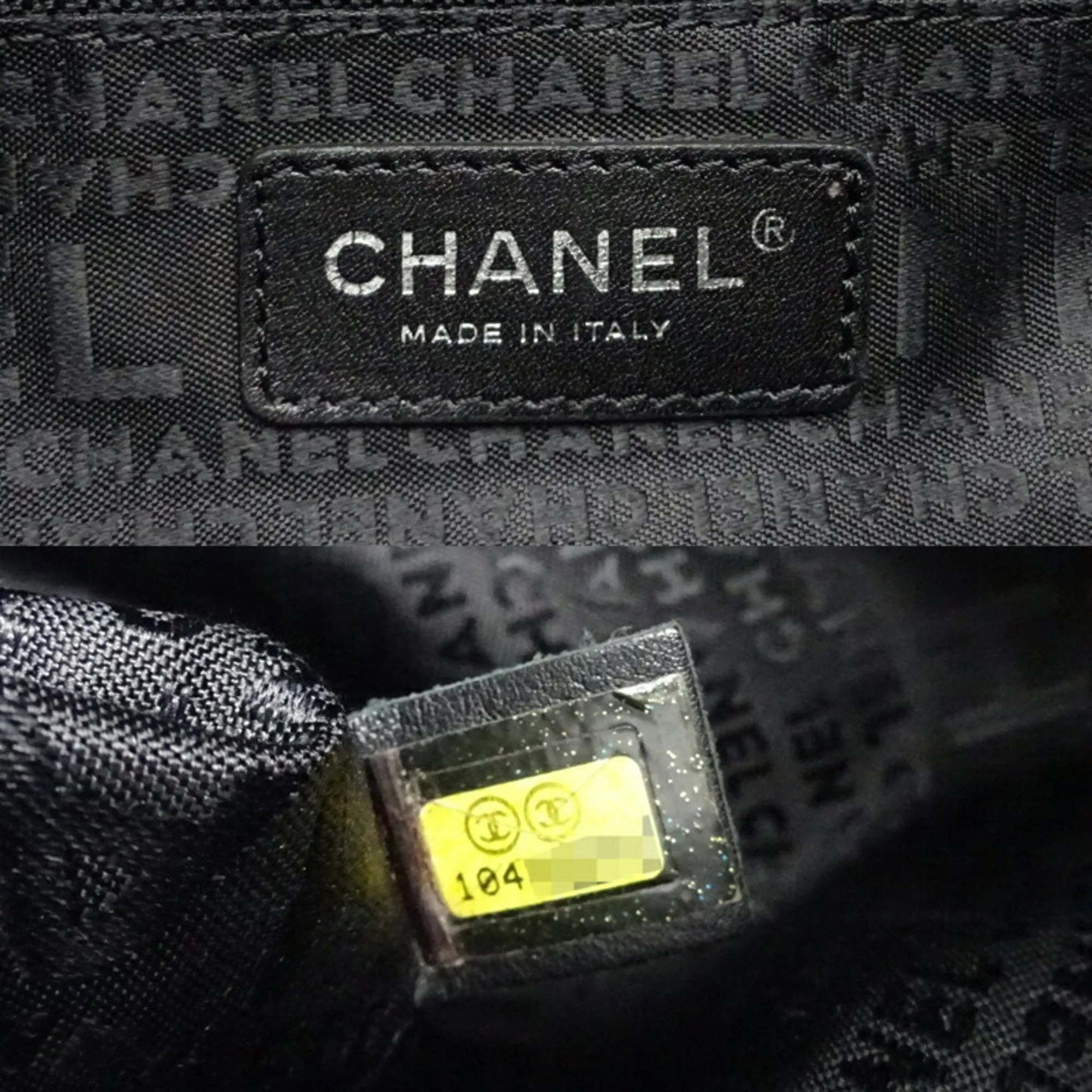 Chanel Bubble Quilted Leather Tote Bag Women's Shoulder Black
