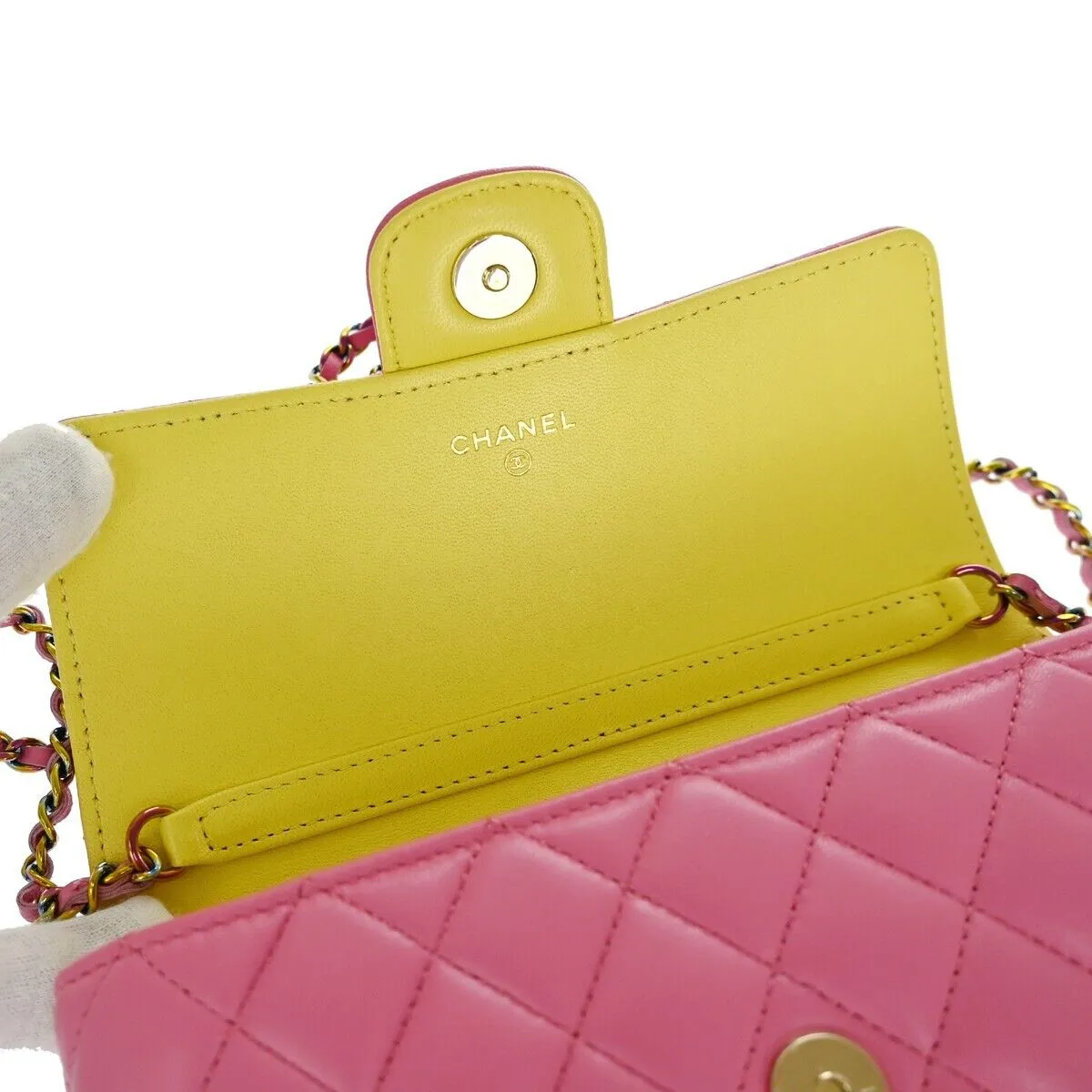 Chanel Cc Matelasse Chain Mini Shoulder