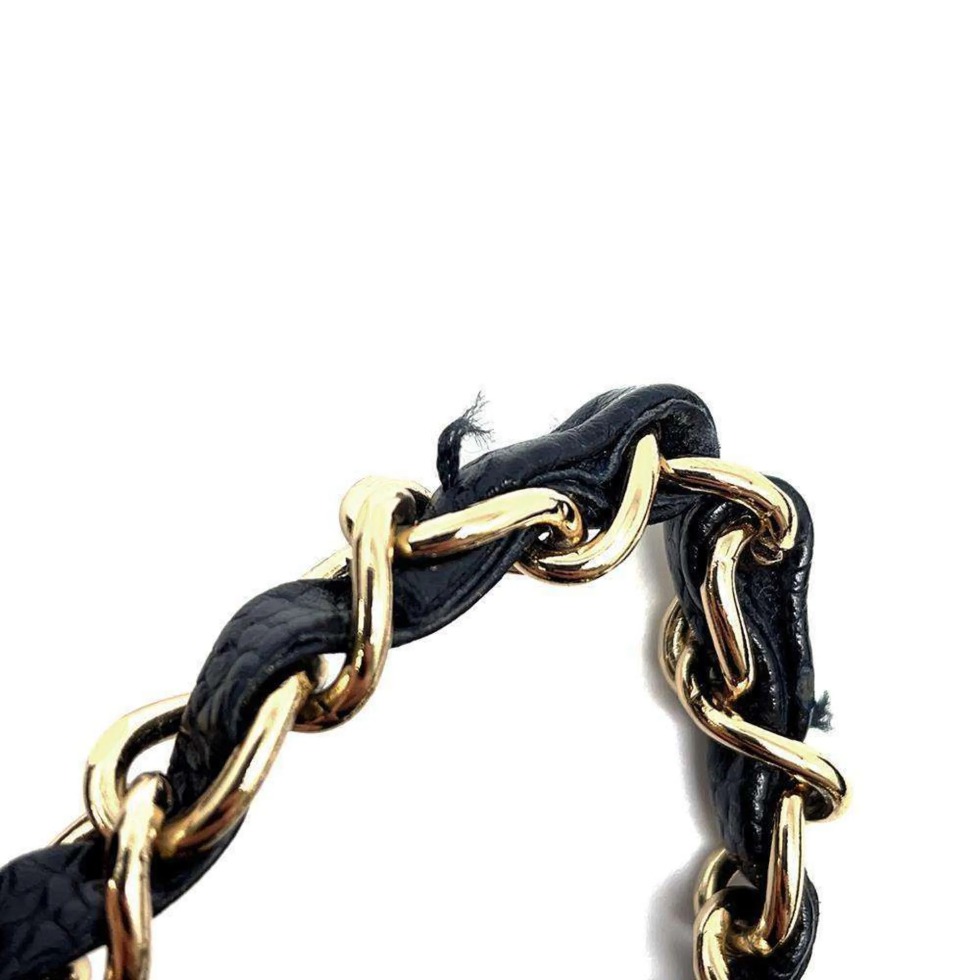 Chanel Chain Shoulder Bag Matelasse 23 Coco Mark Double A01113 CHANEL Black
