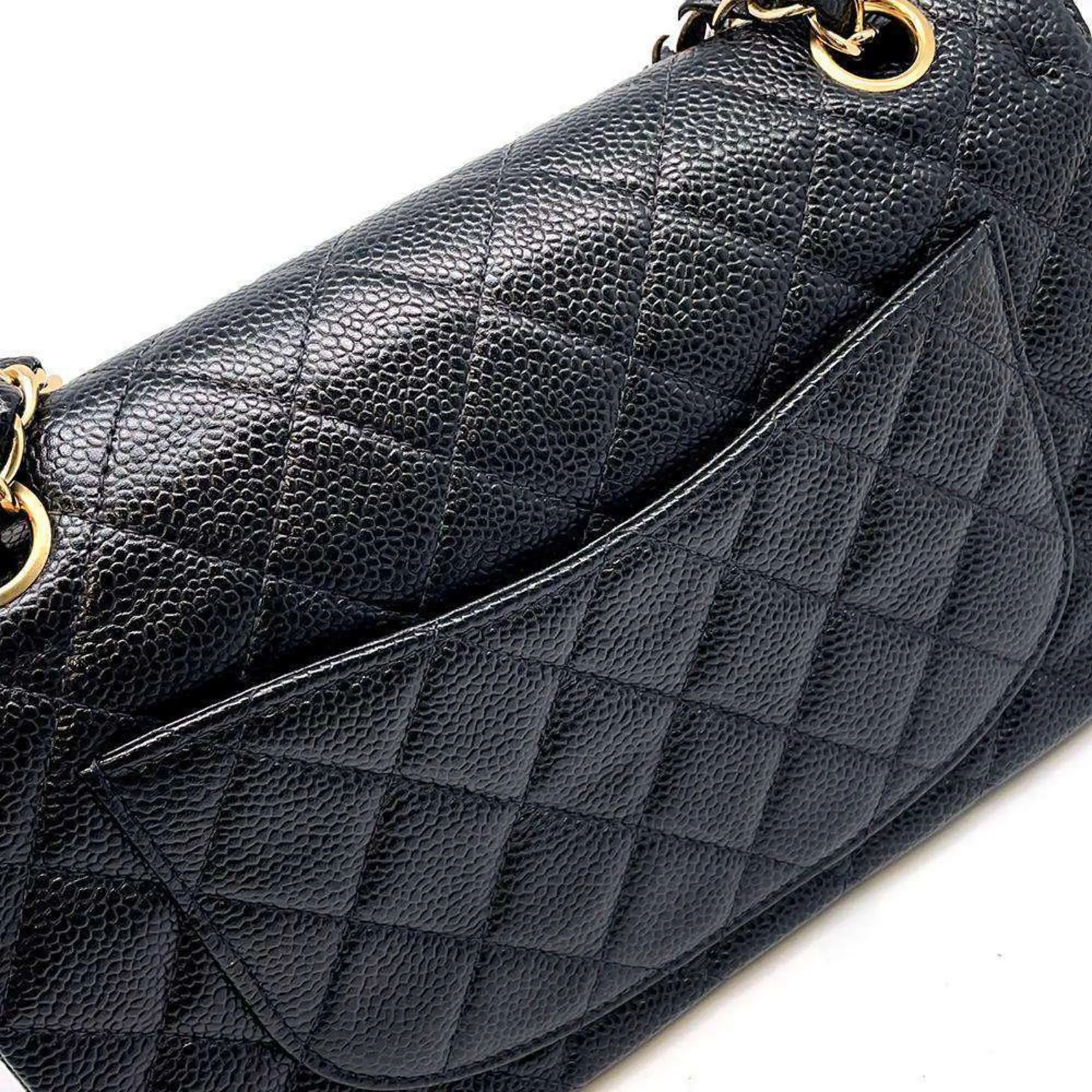 Chanel Chain Shoulder Bag Matelasse 23 Coco Mark Double A01113 CHANEL Black