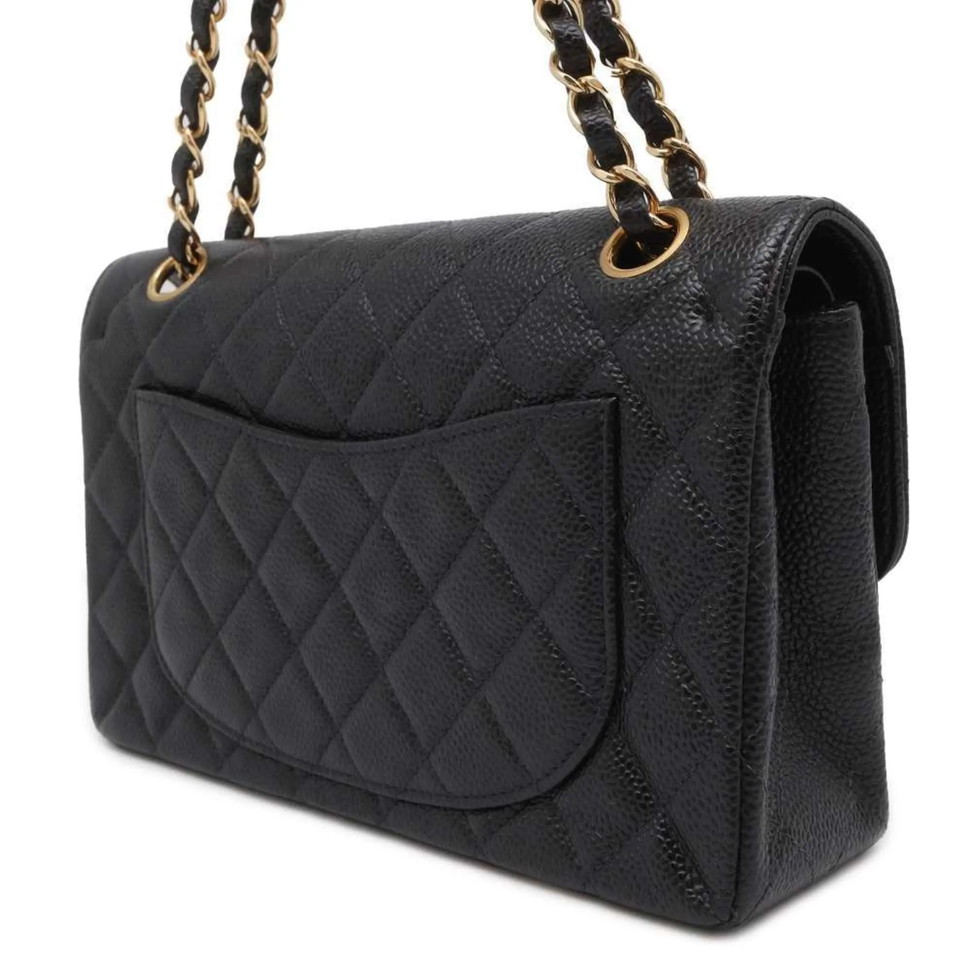 Chanel Chain Shoulder Bag Matelasse 23 Coco Mark Double A01113 CHANEL Black
