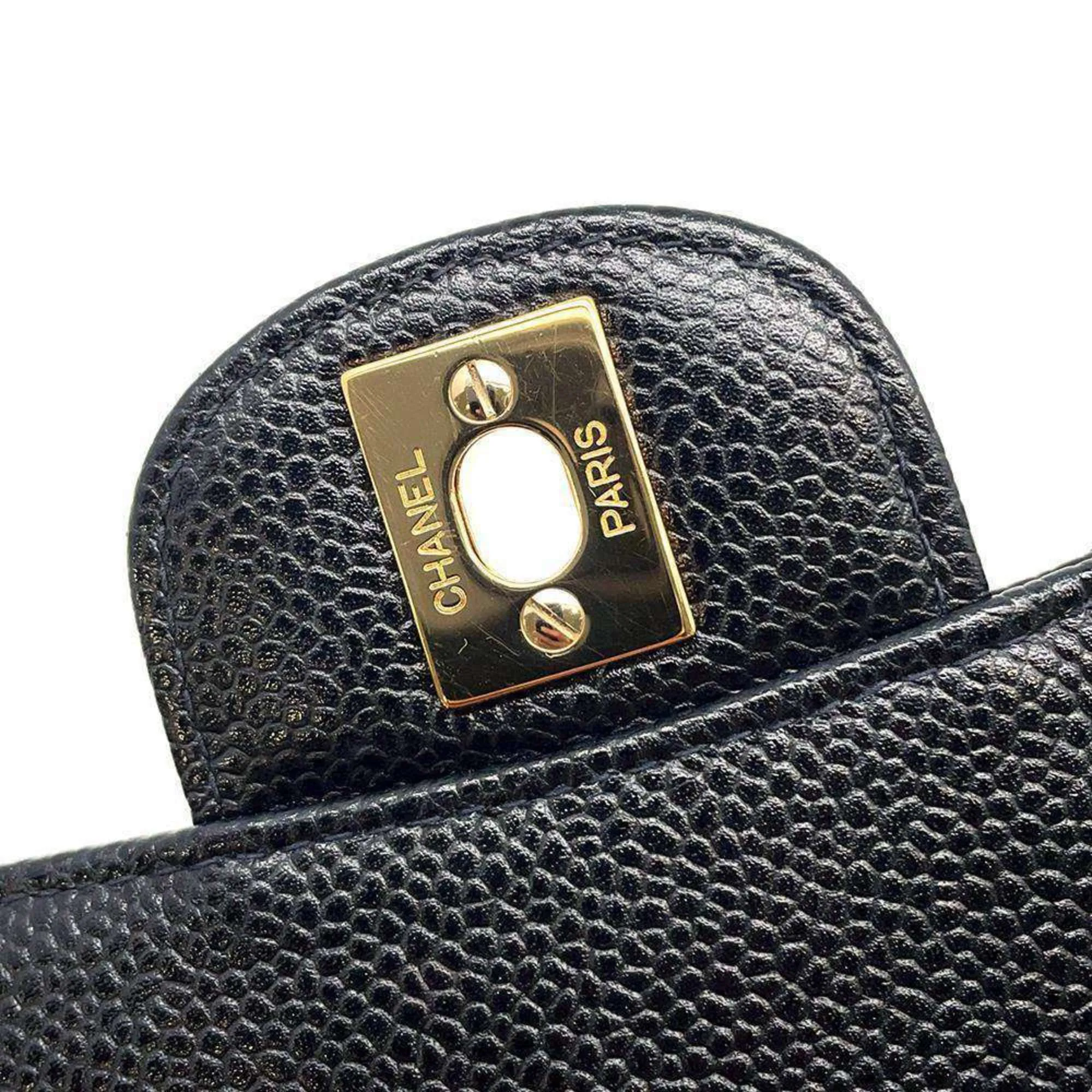 Chanel Chain Shoulder Bag Matelasse 23 Coco Mark Double A01113 CHANEL Black