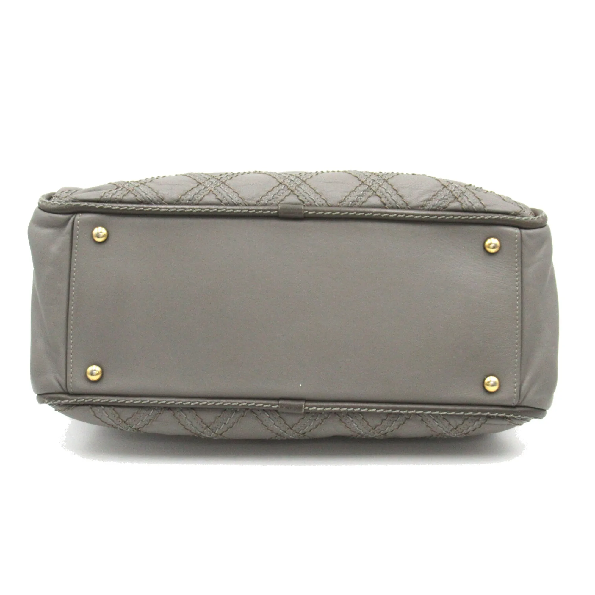 CHANEL ChainShoulder Gray leather