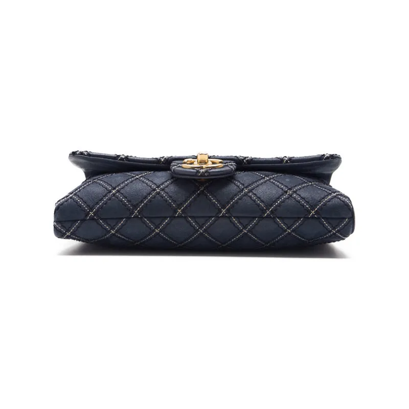 CHANEL CHANEL Wild Stitch Double Chain Shoulder Car Friseur Black  Tote Bag  Bag Hybrid ?? Delivery?? Khao Yamamoto Online