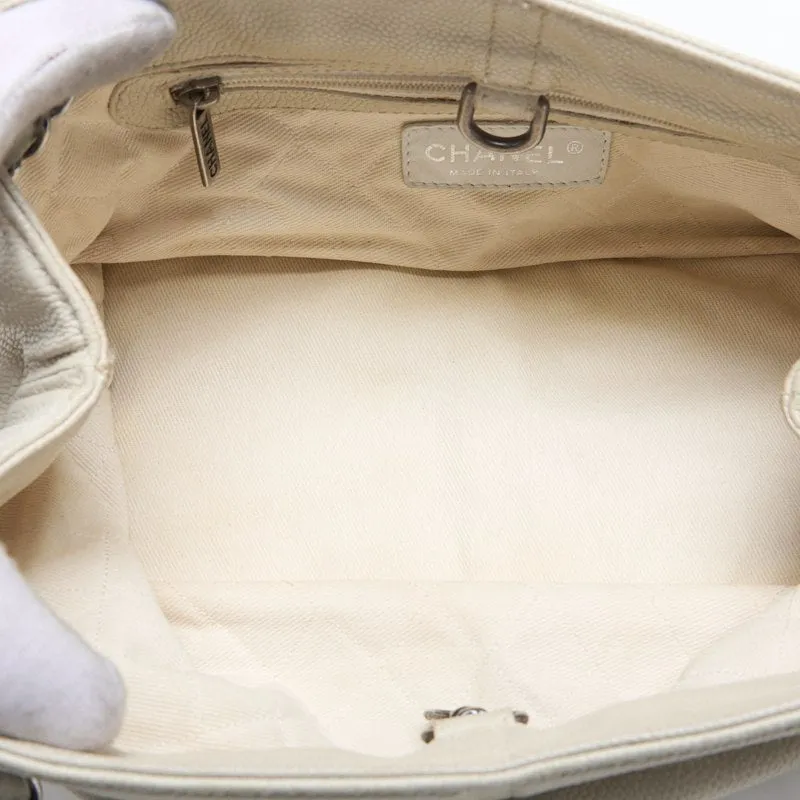 CHANEL ??CHANEL??Coco Chain Sder Caviar S White (Silver G ) Shoulder Bag Mini Shellder Bag  Bag Hybrid ?? Ship??