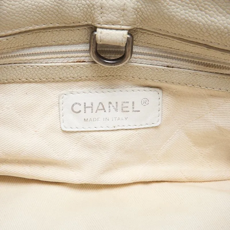 CHANEL ??CHANEL??Coco Chain Sder Caviar S White (Silver G ) Shoulder Bag Mini Shellder Bag  Bag Hybrid ?? Ship??