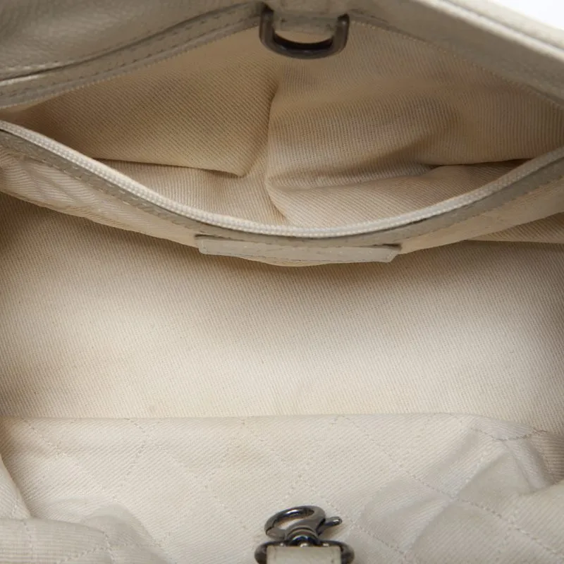 CHANEL ??CHANEL??Coco Chain Sder Caviar S White (Silver G ) Shoulder Bag Mini Shellder Bag  Bag Hybrid ?? Ship??