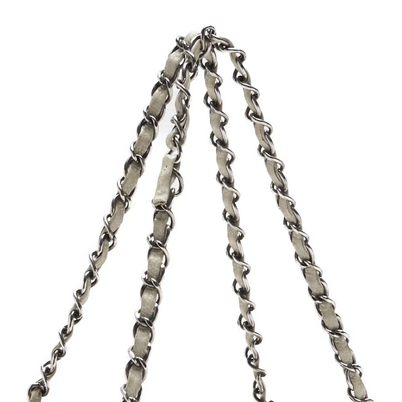 CHANEL ??CHANEL??Coco Chain Sder Caviar S White (Silver G ) Shoulder Bag Mini Shellder Bag  Bag Hybrid ?? Ship??