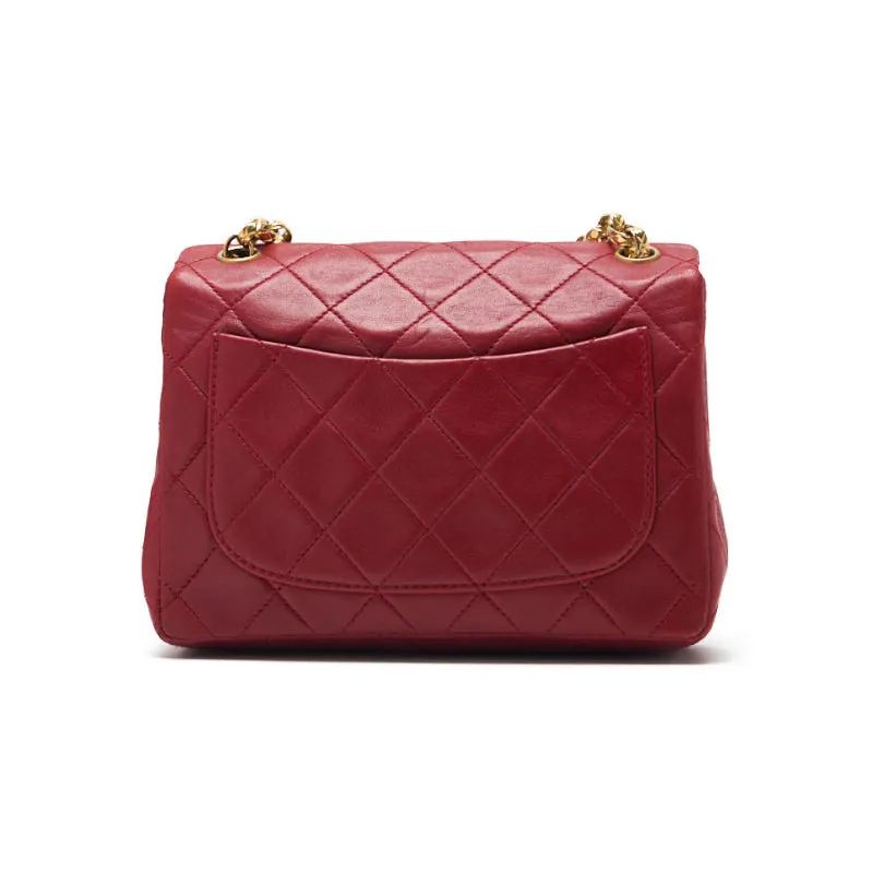 CHANEL ??CHANEL??MINI TRASSE Turn-Lock Chain Shoulder  Red Visitor Chain  Shoulder Bag Mini Shoulder Bag  Bag Hybrid ?? Ship????SS??Ice s Online