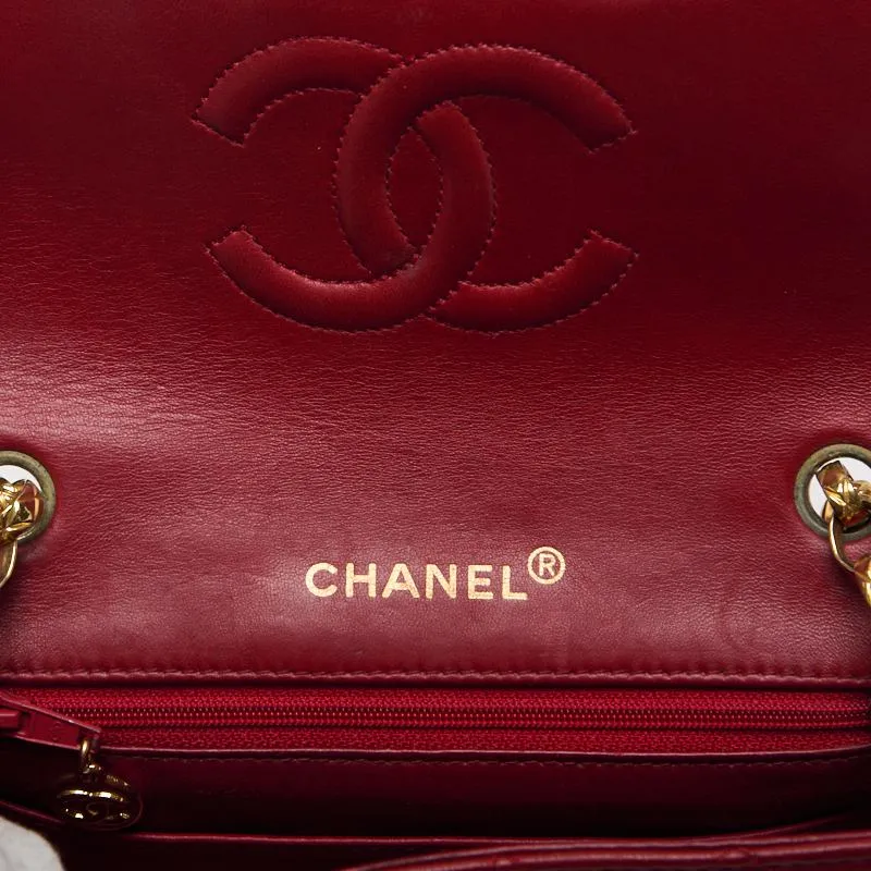 CHANEL ??CHANEL??MINI TRASSE Turn-Lock Chain Shoulder  Red Visitor Chain  Shoulder Bag Mini Shoulder Bag  Bag Hybrid ?? Ship????SS??Ice s Online