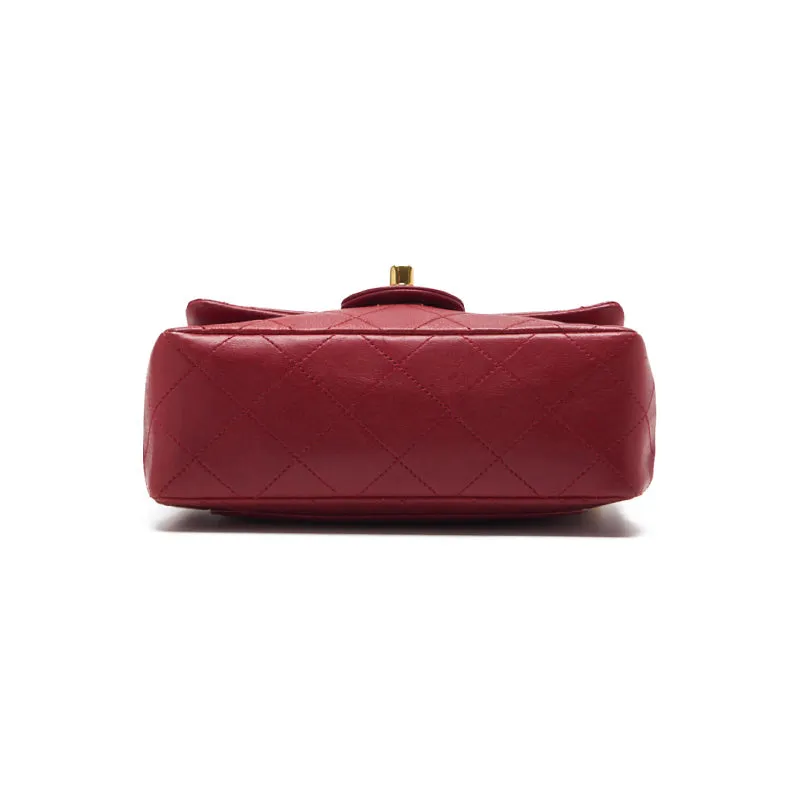 CHANEL ??CHANEL??MINI TRASSE Turn-Lock Chain Shoulder  Red Visitor Chain  Shoulder Bag Mini Shoulder Bag  Bag Hybrid ?? Ship????SS??Ice s Online