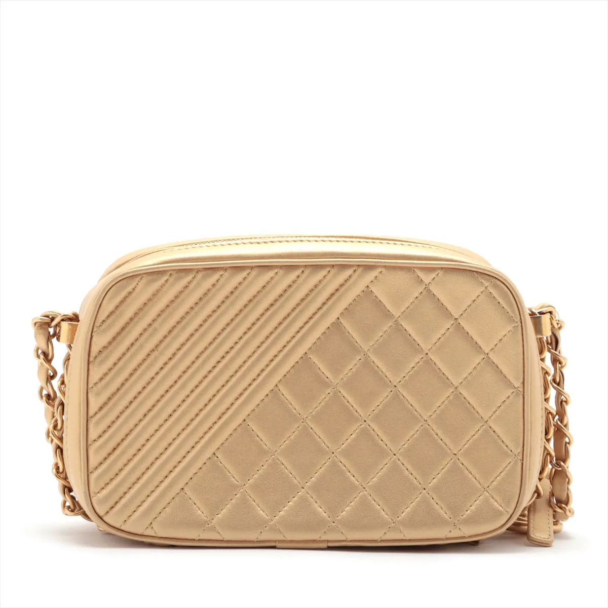 Chanel Coco Charm Chain Shoulder Bag Gold Gold  20th