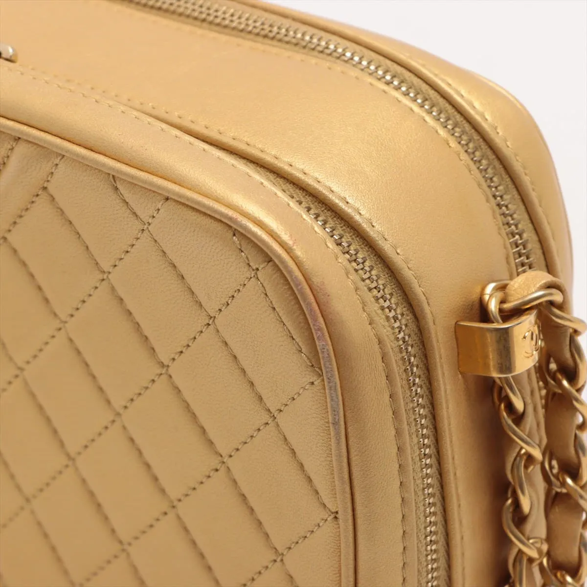 Chanel Coco Charm Chain Shoulder Bag Gold Gold  20th