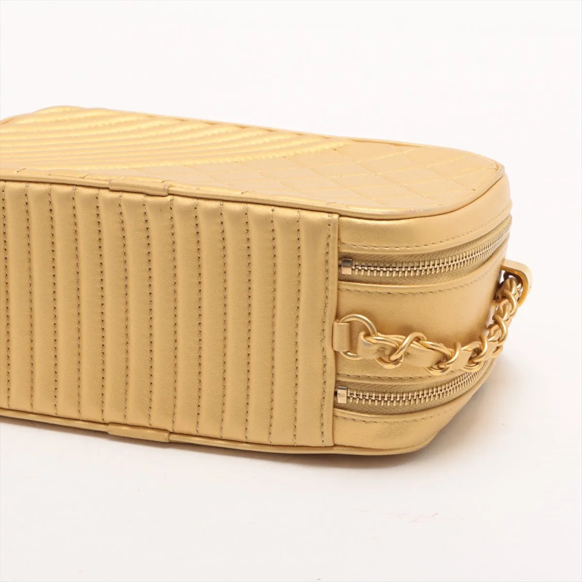 Chanel Coco Charm Chain Shoulder Bag Gold Gold  20th