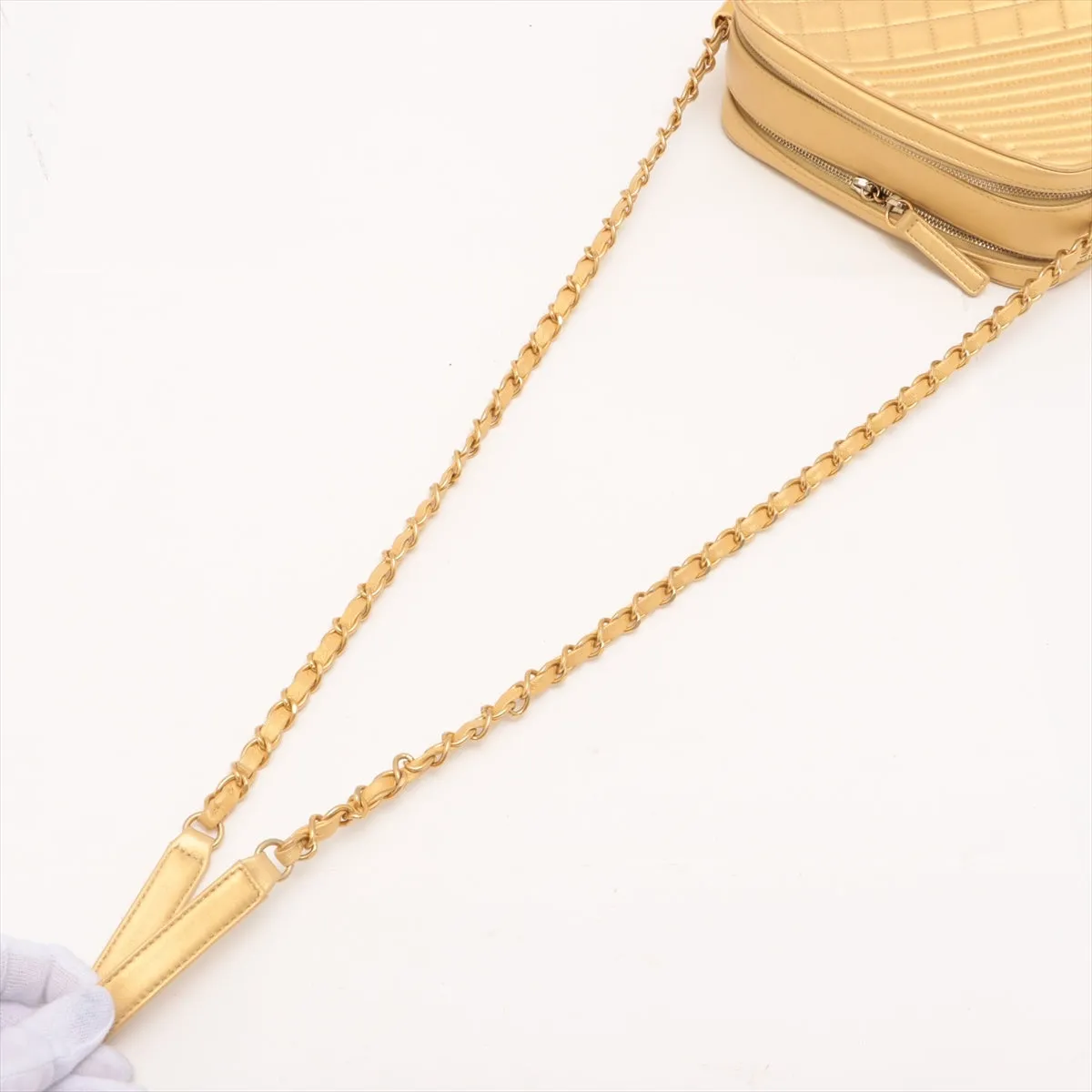 Chanel Coco Charm Chain Shoulder Bag Gold Gold  20th