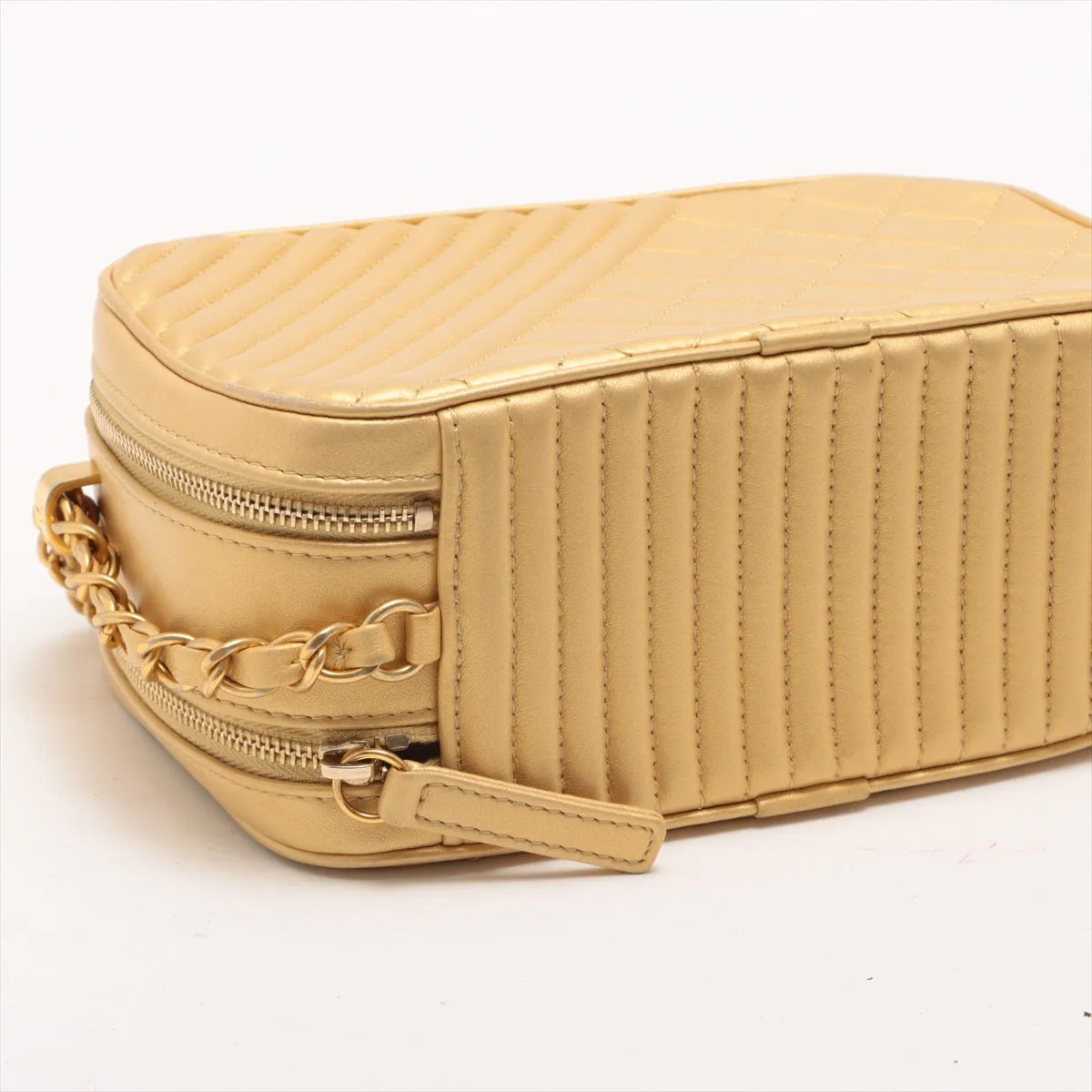 Chanel Coco Charm Chain Shoulder Bag Gold Gold  20th