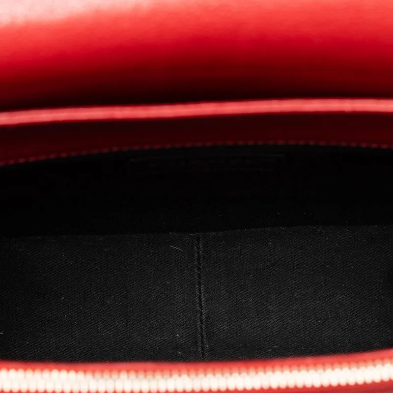 Chanel Coco Handbag Shoulder Bag 2WAY Red Leather  Chanel